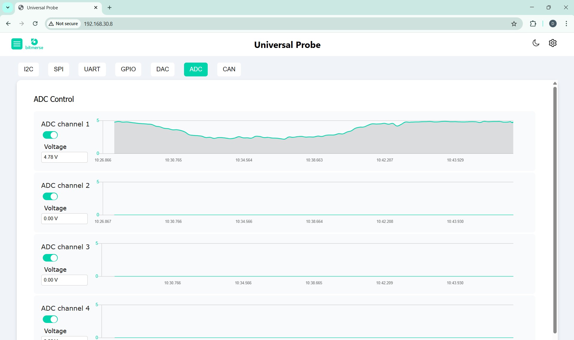 bUniProbe-gui-ADC-light