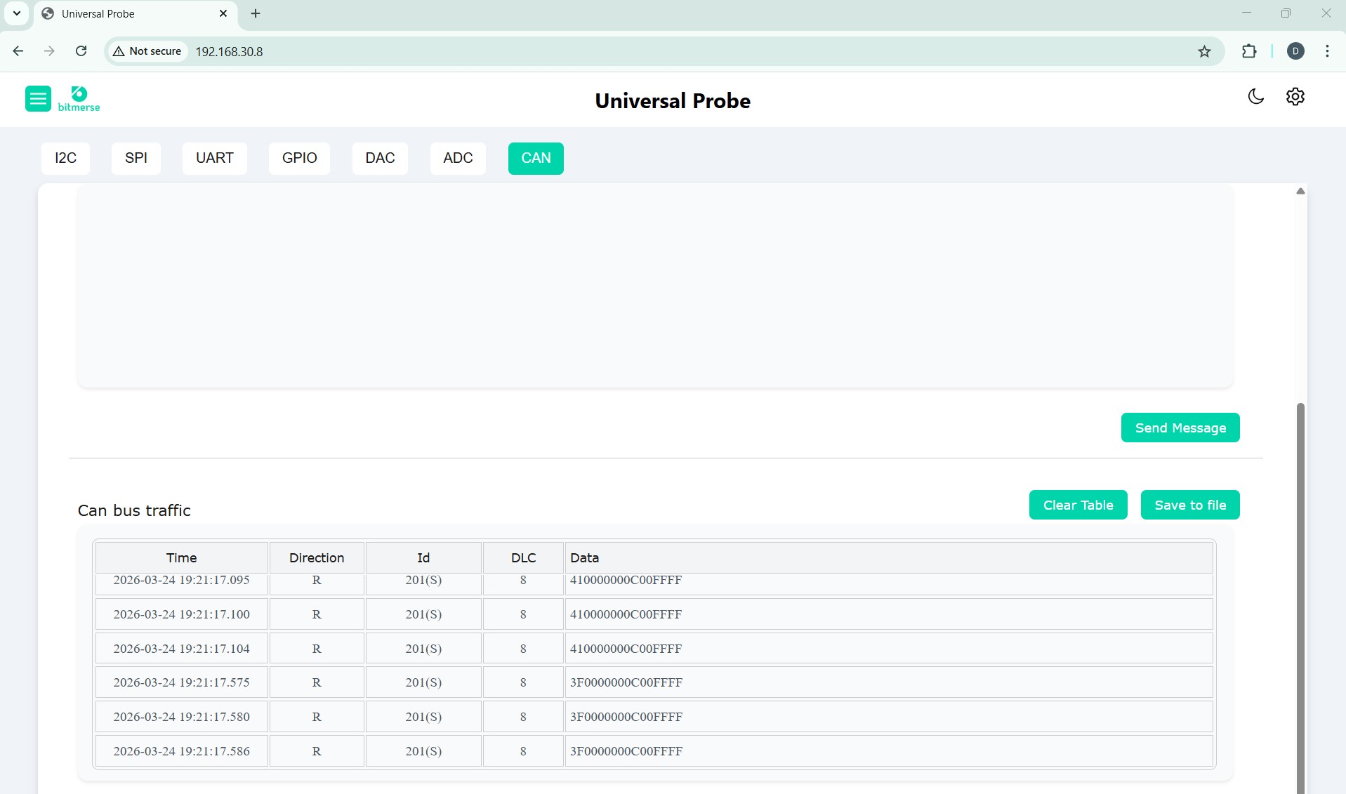 bUniProbe-gui-CAN-traffic-light